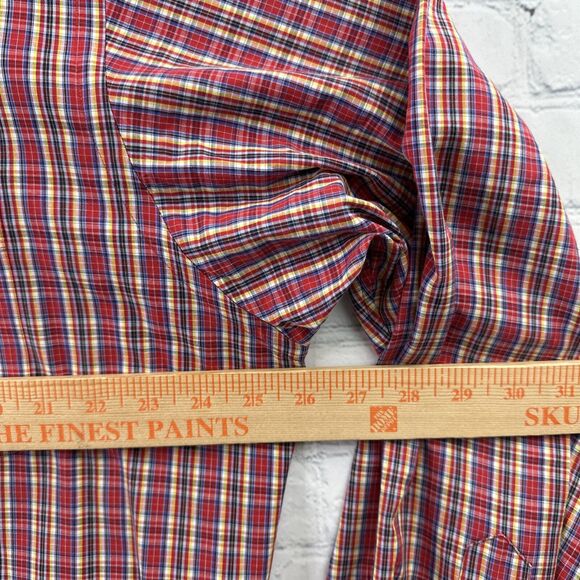 Ralph Lauren Blake Button Down Shirt Adult Large Red Green Yellow‎ Plaid Mens - Picture 6 of 10